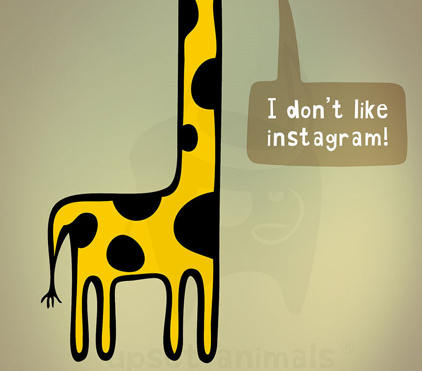 Girafe sur Instagram