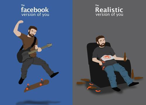 Facebook VS realistic