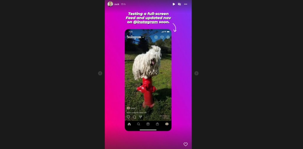 Sur Instagram, un nouvel affichage pour un nouveau pas vers le tout vidéo