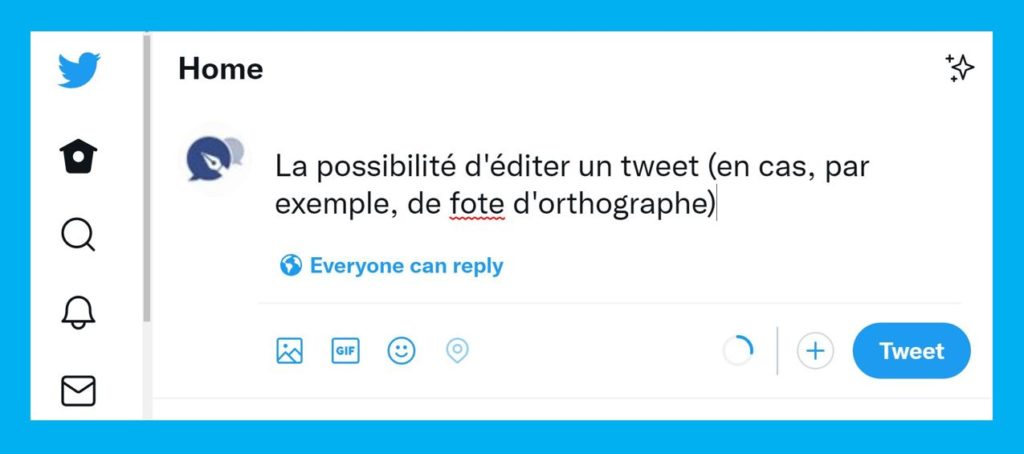 Bientôt la possibilité de corriger un tweet déjà publié