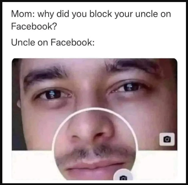 Uncle on Facebook