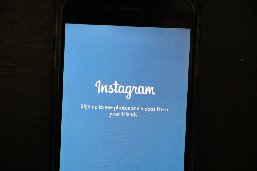 Écran d'accueil Instagram sur un smartphone